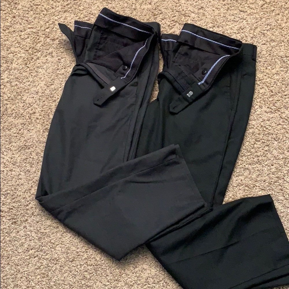 2 Pairs! Greg Norman Pants 34x30 Grey and Black